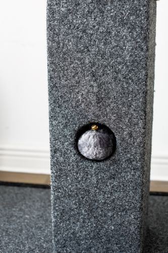 Catry Natural Minimalist Cat Tree Cat Scratching Post with Natural Sisal Rope and Toys