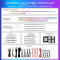 1 Series F20 2016-2020 Interior Retrofit Mood Lighting Kits | 18 LEDs Strip Type