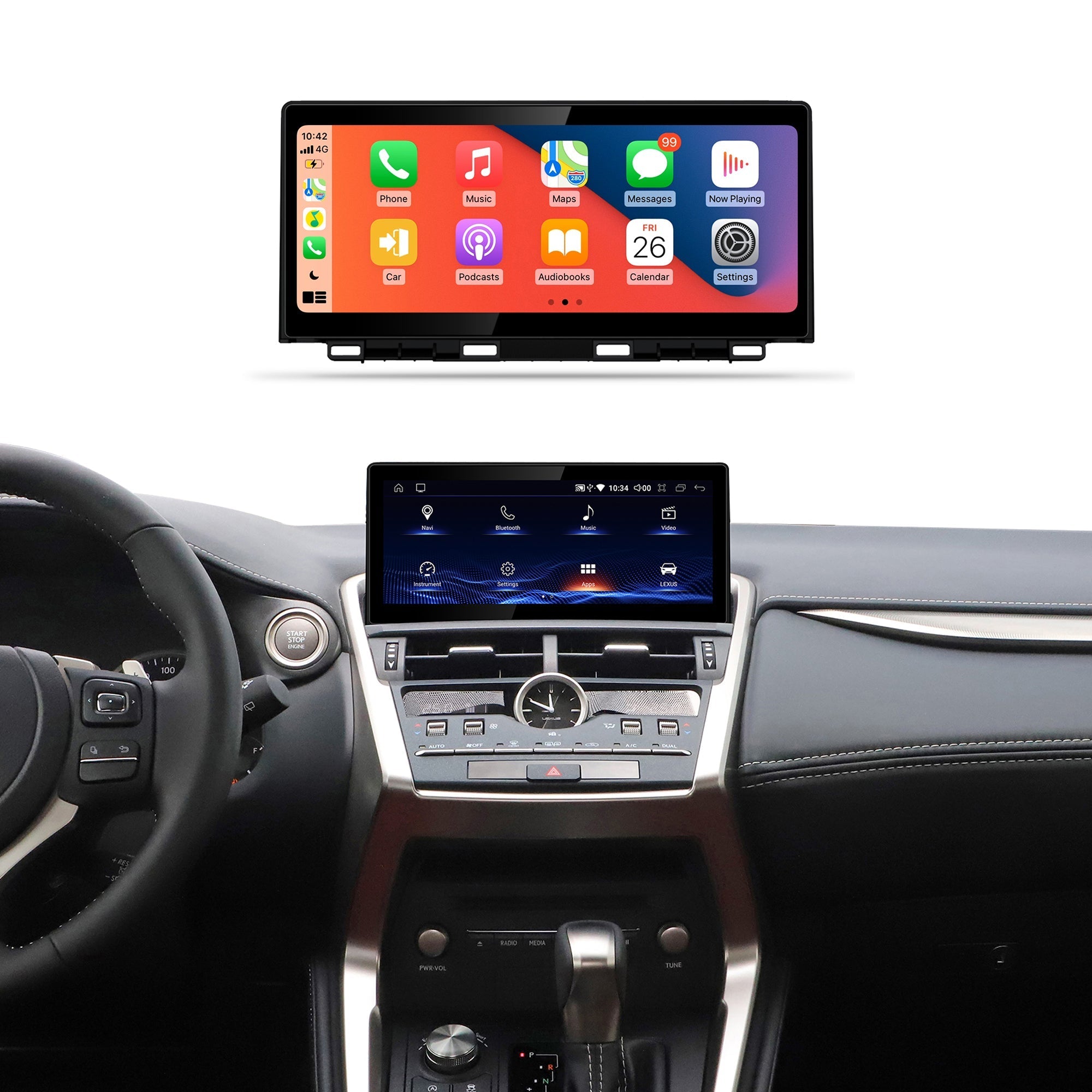 10.25" NX 2018-2020 Lexus Android Screen | Wireless Carplay | android Auto 1920*720 touch screen
