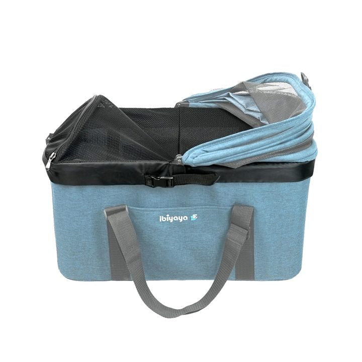 ibiyaya® Essential – Travois Tri-fold Pet Travel System XL, Pet Stroller with Detachable Carrier