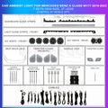 A Class W177 2019-2023 Interior Ambient Lighting | 7 IN 1 Kit | 37 LEDS