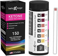 150 Ketone Test Strips with Free Keto Guide eBook & Free APP. Urine Test for Ketosis on Ketogenic & Low-Carb Diets. Extra-Long Strips.
