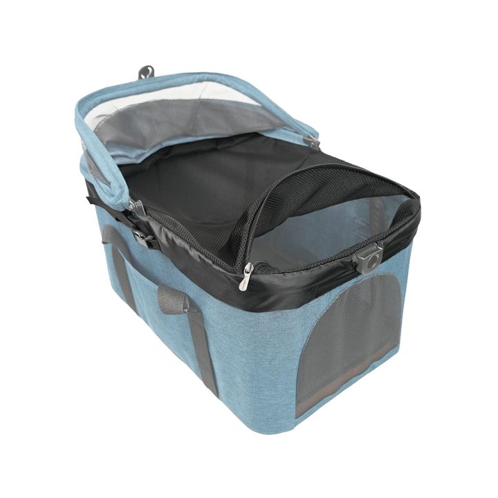 ibiyaya® Essential – Travois Tri-fold Pet Travel System XL, Pet Stroller with Detachable Carrier
