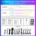 Teramont 2017-2020 20 Leds Ambient Lighting | Rainbow