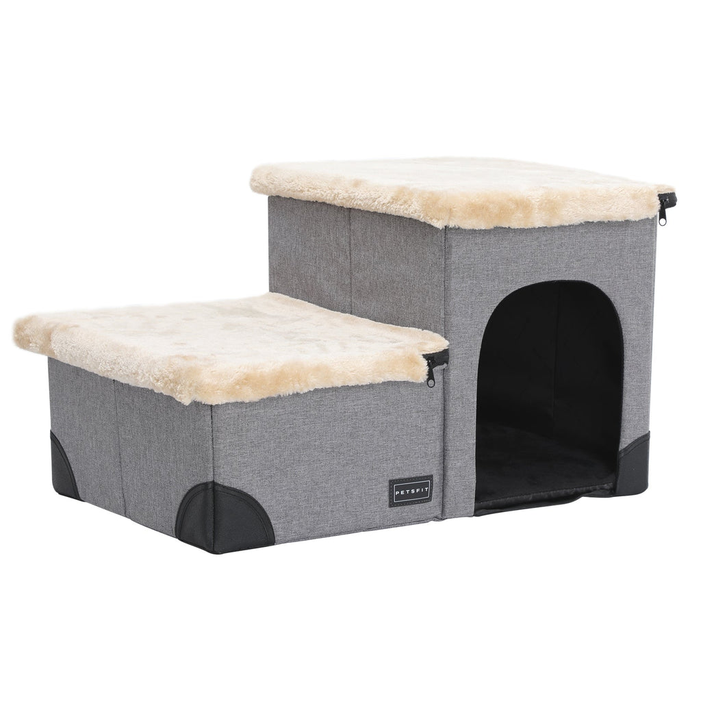 PETSFIT Pet Steps 3 in 1 Multi Use with Storage Room
