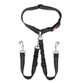 Removable Double Dog Seat Belt - Black