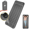 SlowTon Self Inflating Camping Mat- 12 CM Thickness Inflatable Sleeping Pad with Built-in Pump, Portable Lightweight Single Camping Air Mattress with Pillow, Double Joinable for Outdoor Hiking(Grey)