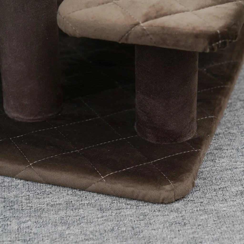 PetPals Zoso Quilted Velvet Pet Stairs