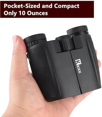 12x25 Binoculars for Adults and Kids High Powered, Mini Compact and Lightweight Large View Binocular for Bird Watching, Hunting, Theater, Concerts and Outdoor Sport Games