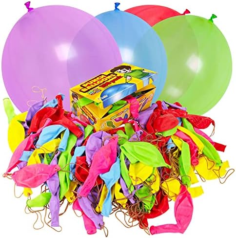 150Pk Valentines Day Gifts for kids, Party Favor Neon Punch Balloon, Easter Basket Fillers, Goodie Bags Stuffers, Birthday Party Favors for Kids, Classroom Prizes, Valentines day gifts Kids Classroom