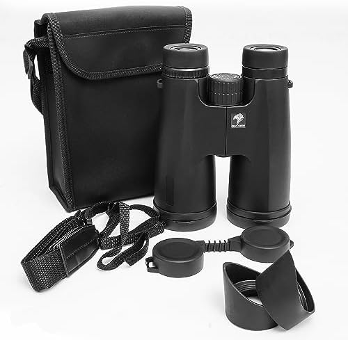 12X50 HD High Powered Binoculars for Adults with Crystal Clear Low Light Vision, Lightweight, Waterproof, and Easy to Focus - Long Range Compact Binoculars for Bird Watching, hunting & travel