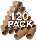 120 Pack Thick Cardboard Tubes For Crafts - Craft Rolls - Round Cardboard Tubes - Craft Tubes - Toilet Paper Rolls Crafts - Paper Tube For Crafts - Craft Round Tubes 1.57 x 3.9 Inches - Brown