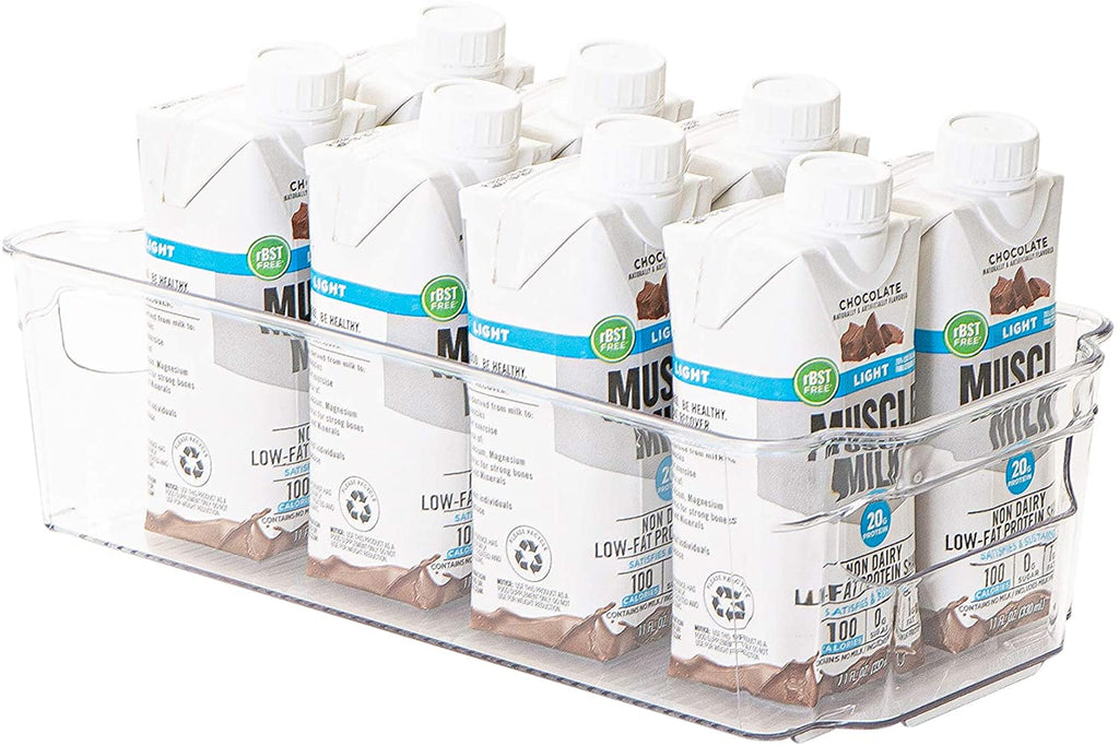 2-PACK: STACKABLE FRIDGE BIN - SET OF 2 - 6X12
