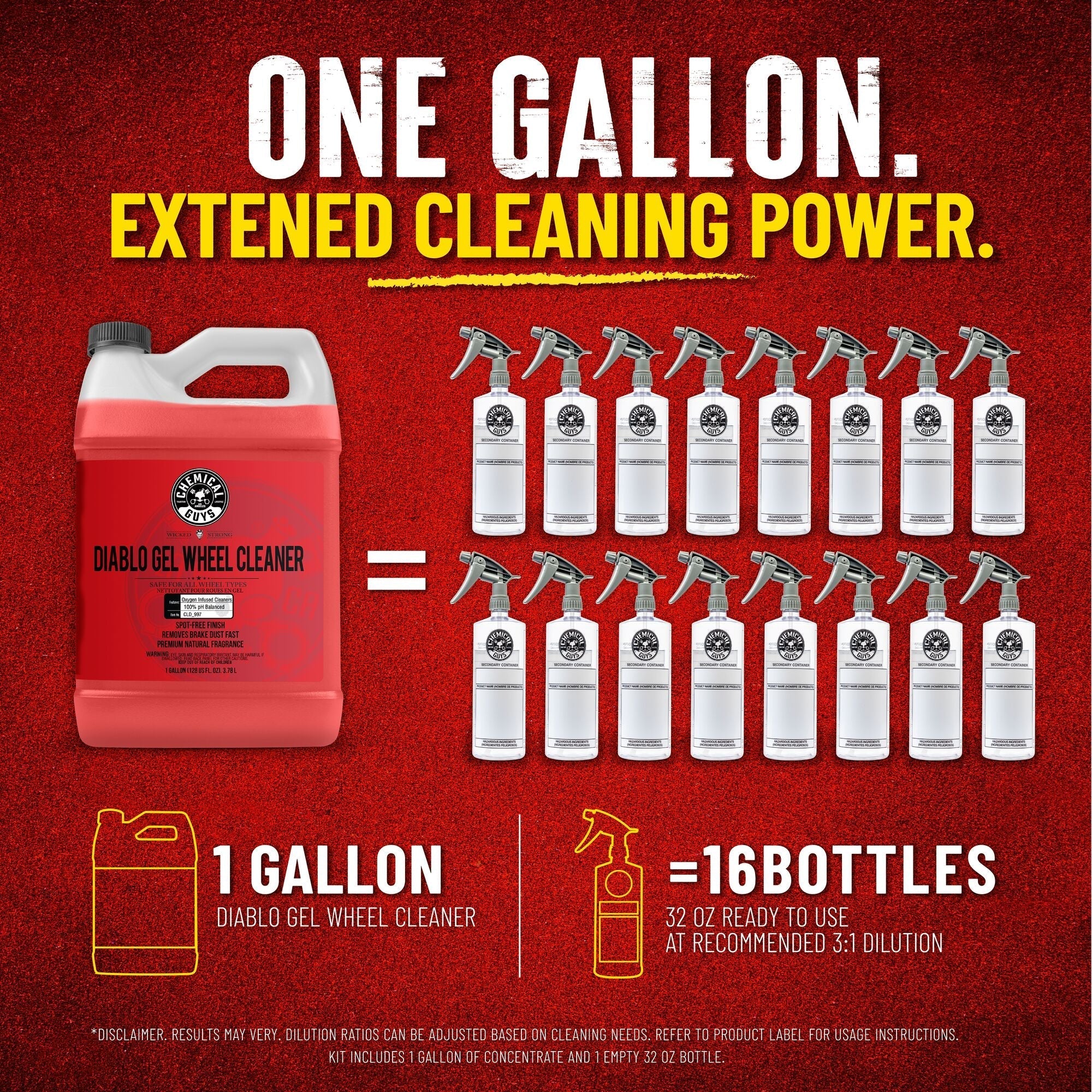 Diablo Wheel Cleaning Concentrate Bundle