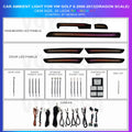 Golf 6TH Ambient Lighting Interior Kit | Rainbow Dragon Scale Patterns
