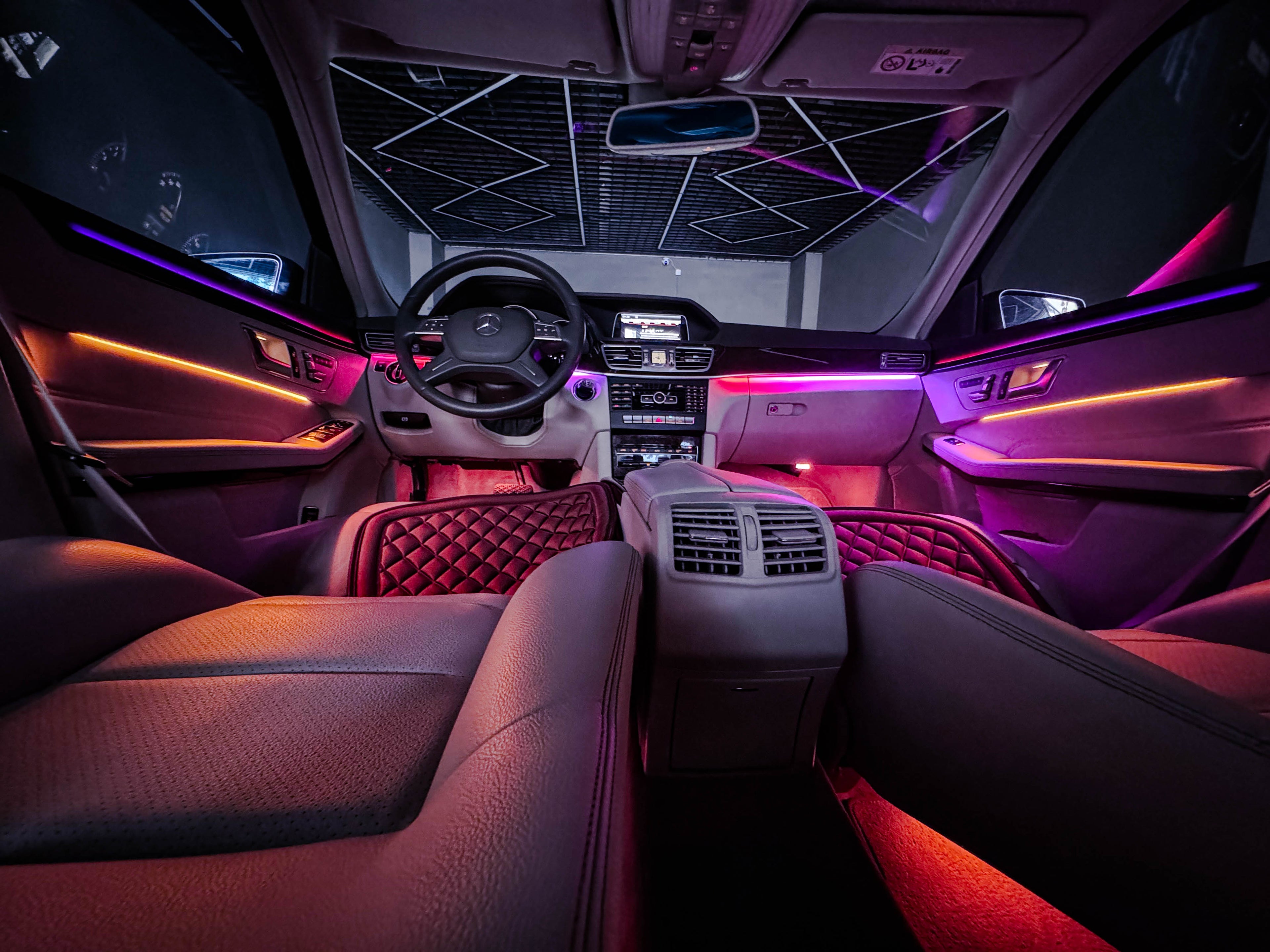 E Class W212 Ambient Lighting Kit | Dynamic Rainbow