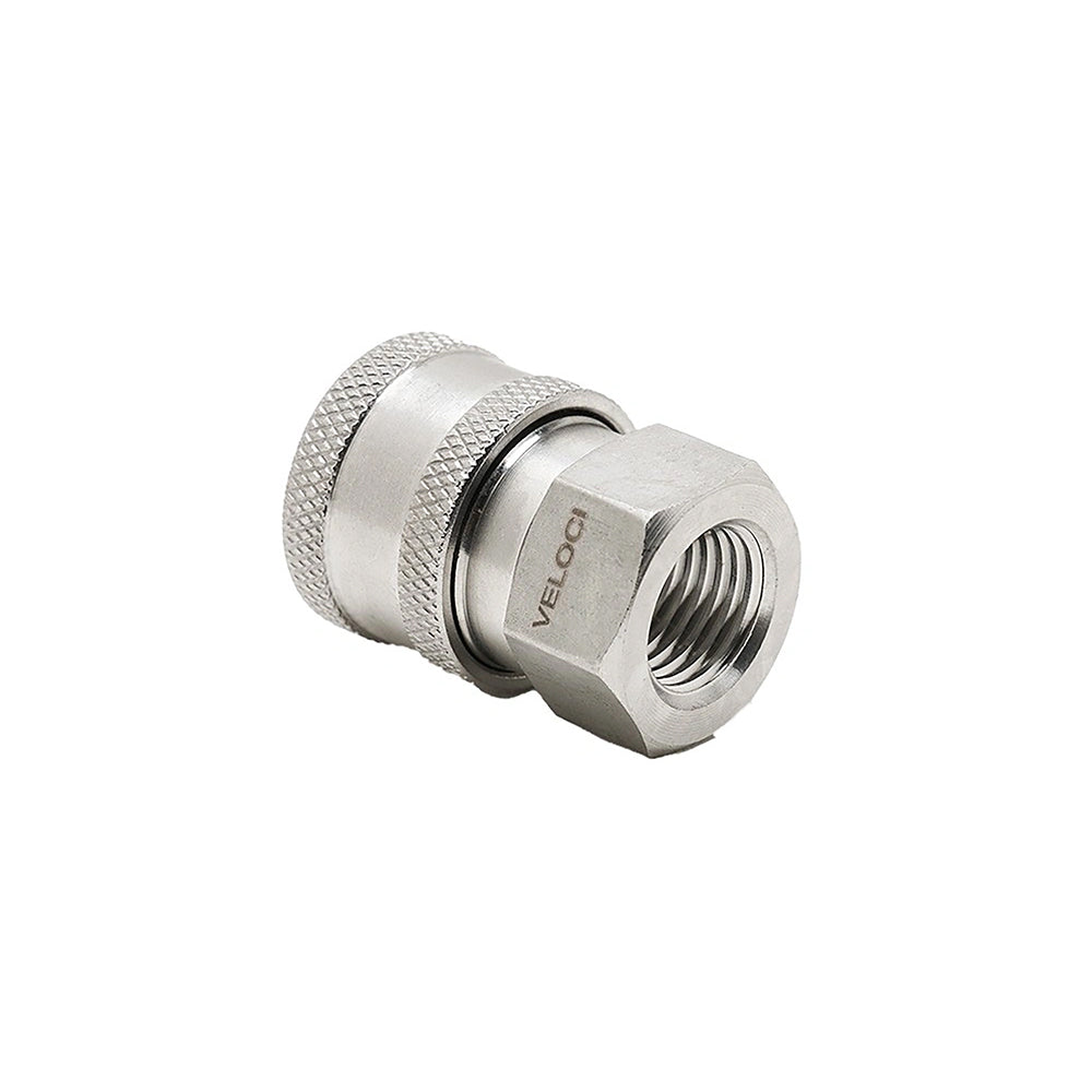 Veloci Stainless Steel QC Coupler - 1/4" FPT