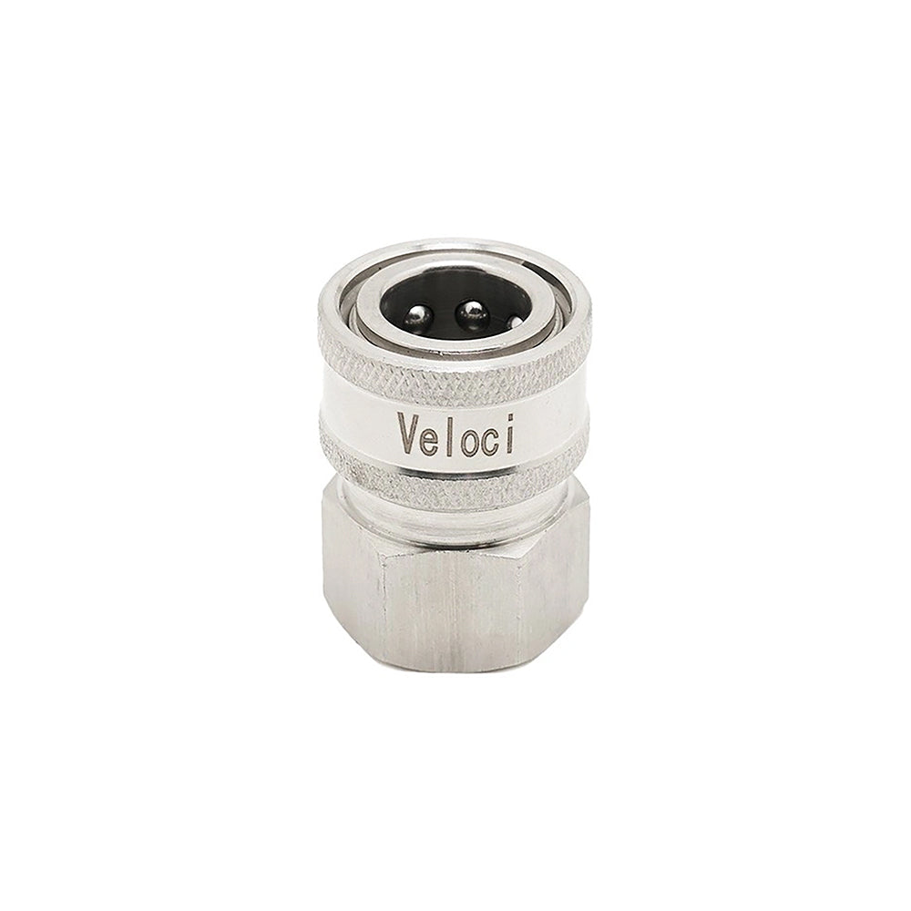 Veloci Stainless Steel QC Coupler - 3/8" FPT