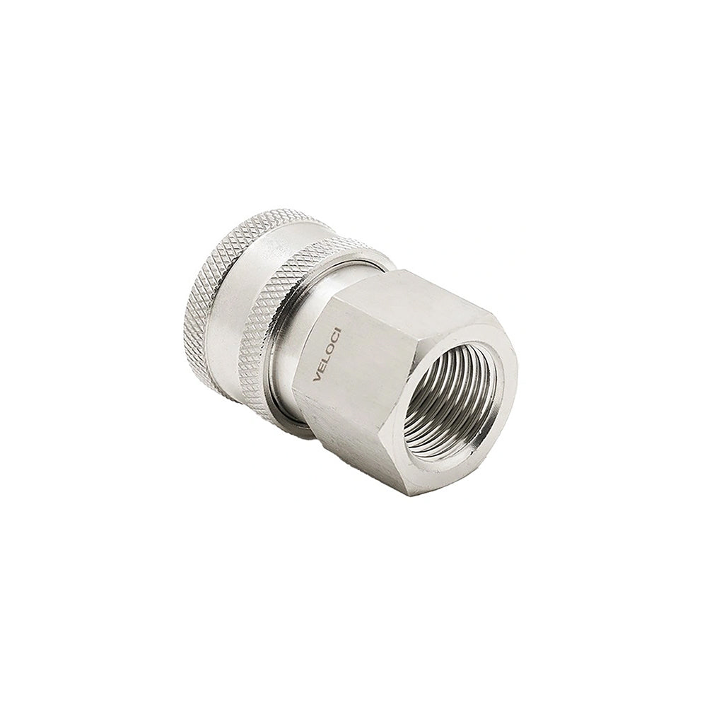 Veloci Stainless Steel QC Coupler - 1/2" FPT