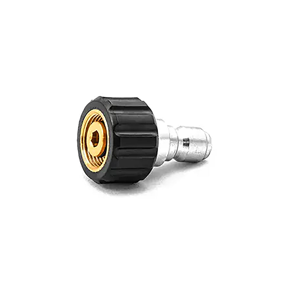 MTM Hydro M22 14mm Twist Seal Coupler X 3/8" Stainless Steel QC Plug