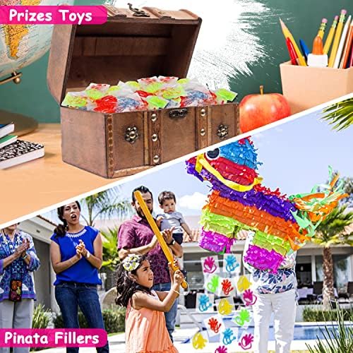 100PCS Glitter Sticky Hands Party Favors for Kids Birthday Supplies Easter Egg Fillers Goodie Bag Stuffers Classroom Treasure Box Carnival Prizes Bulk Treat Trinkets Pinata Stuff Mini Stretchy Toys