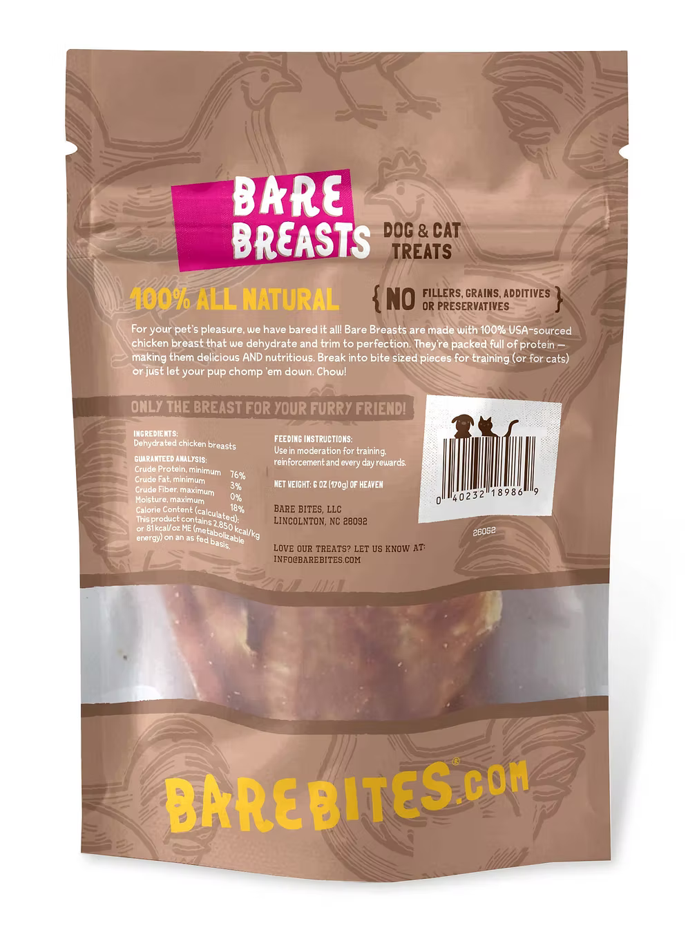 Bare Bites 6oz Sample Packs - Only Made in USA