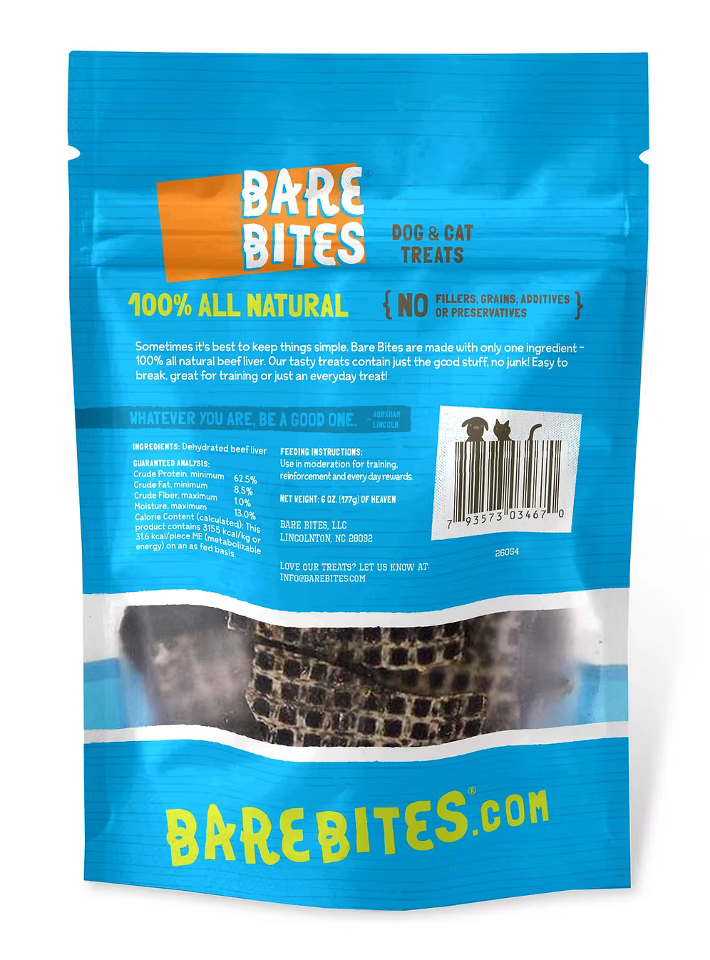 Bare Bites 6oz Sample Packs - Only Made in USA