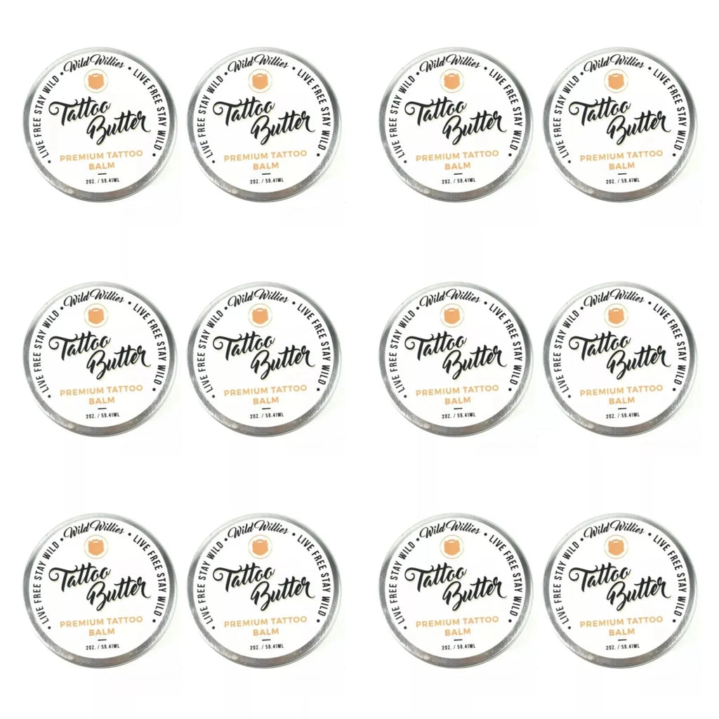 12 Wild Willies Tattoo Butter - Skin Numbing, Soothing + Healing Ointment