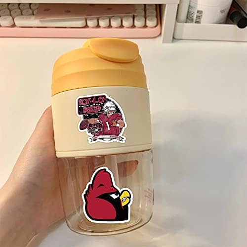 104Pcs Football Rugby Stickers for Water Bottle, Arizona Decal Decoration Sticker for Boys，Waterproof Decals for Laptop，Computer，Phone Case，Car，Guitar，Bumper，Skateboard，Gifts for Adults Teens