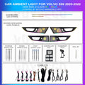 S60 2020-2022 Ambient Lighting Interior | Rainbow