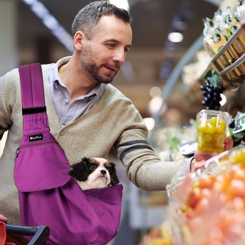 Pet Hand Free Sling Bag - Fuchsia