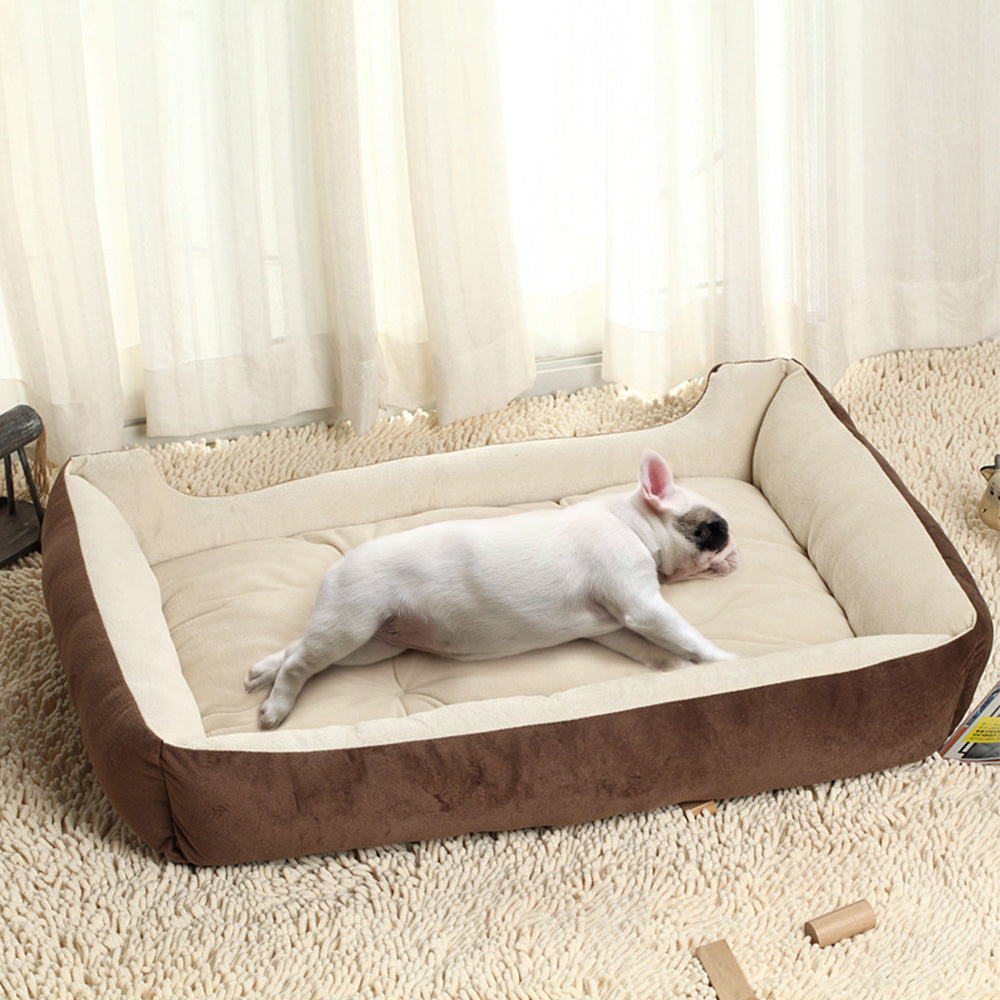 Warming Dog Bed - Coffee