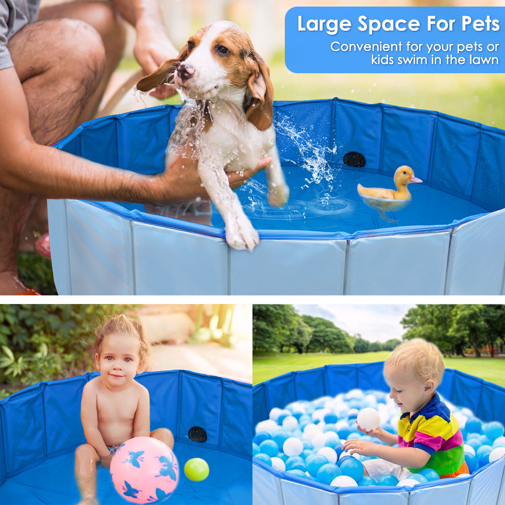 Foldable Dog Swimming Pool - Blue