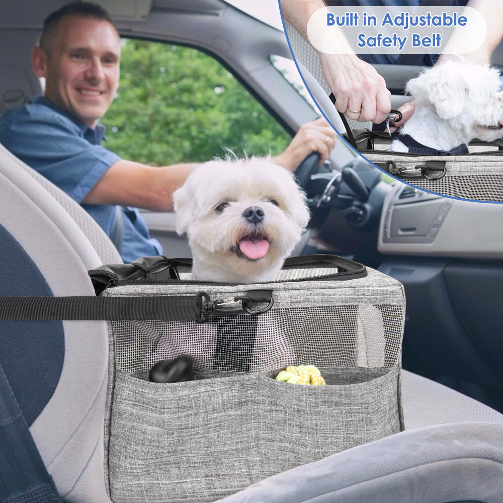 Dog Car Seat - Grey