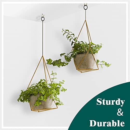 105 Pcs Screw Hooks, 6 Sizes Bronze Cup Hooks, Screw Hooks for Hanging, Metal Cup Hooks Screw in (1/2", 5/8", 3/4", 7/8", 1'', 1-1/4")