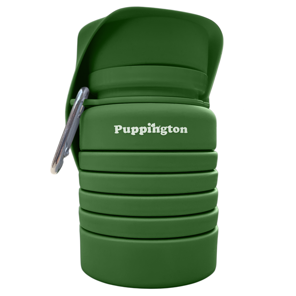 Puppington Collapsible Water Bottles for Dogs - Leakproof, Compact, BPA free