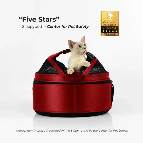 Sleepypod Airline Compliant Mobile Pet Bed - Mini Size, Impact Tested Small Pet Car Seat