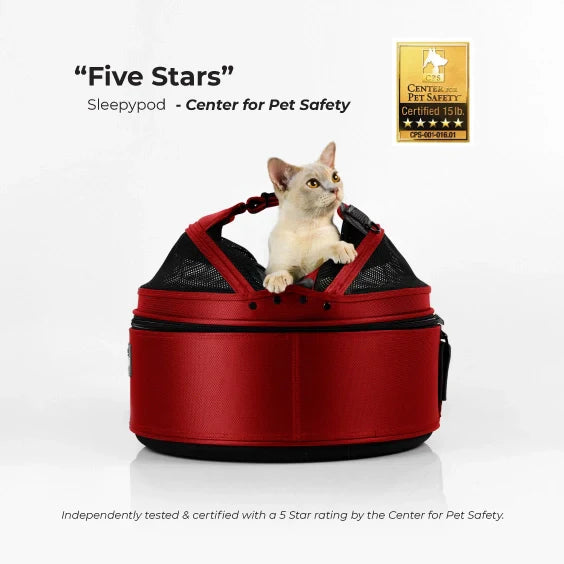 Sleepypod Mobile Pet Bed – Crash-Tested, Ultra-Plush Travel Bed for Small Pets - Full Size