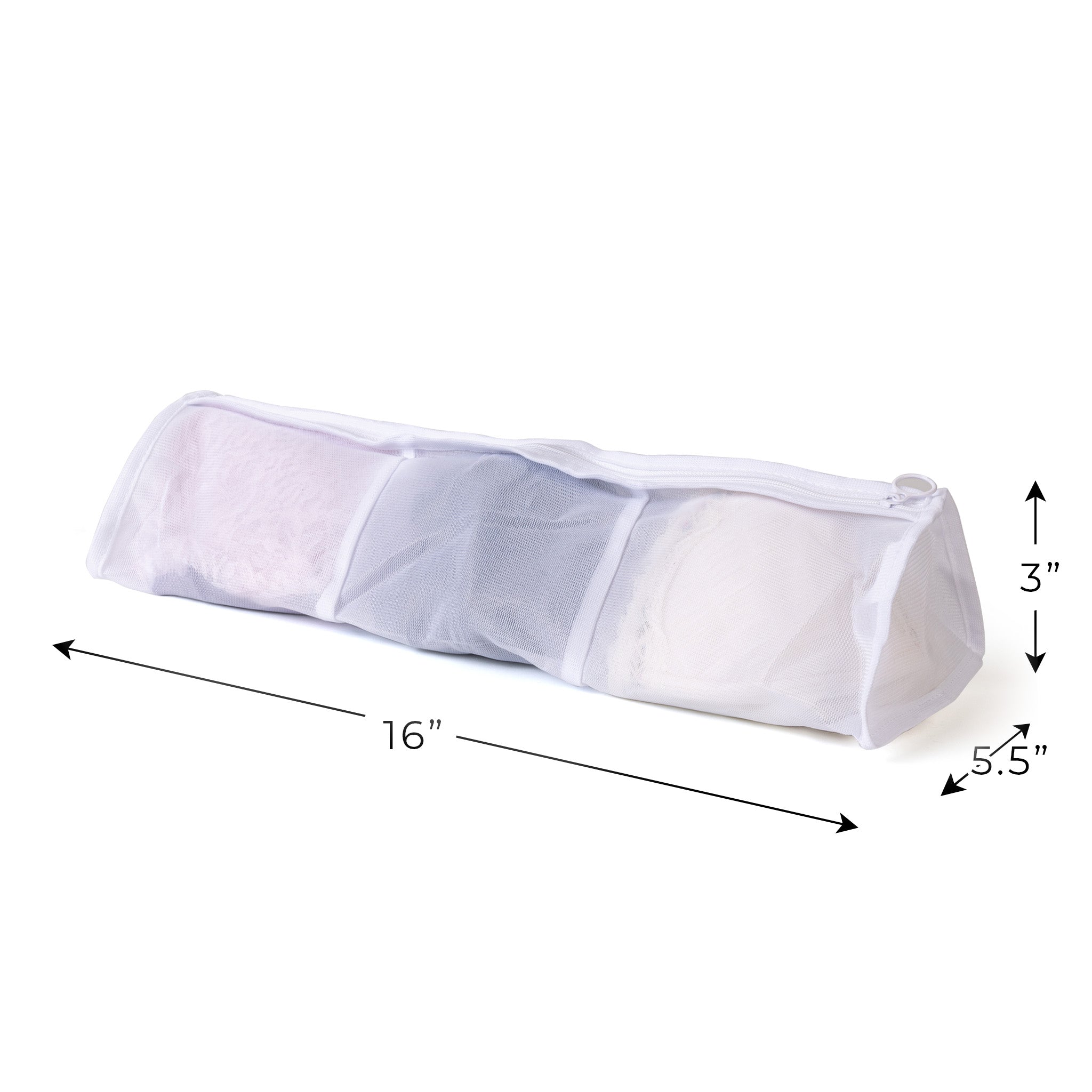 3-Compartment Wash Bag with Safety Zipper