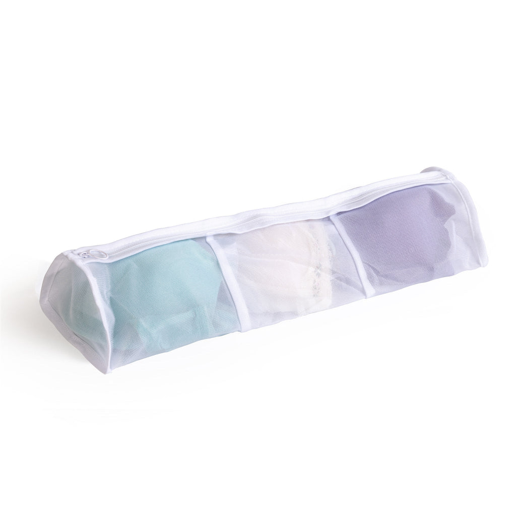 3-Compartment Wash Bag with Safety Zipper