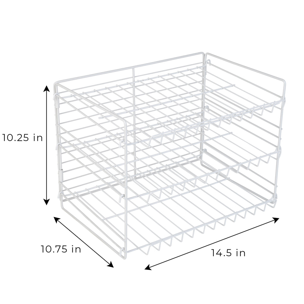 3-Tier Can Rack Organizer - White