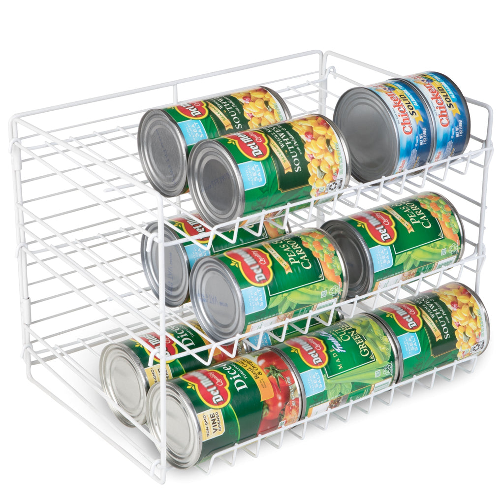 3-Tier Can Rack Organizer - White