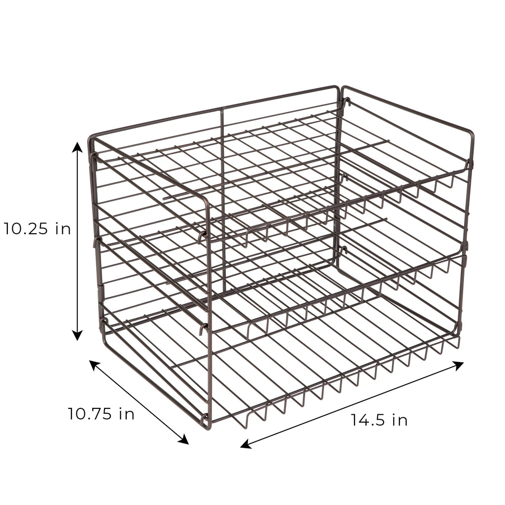 3-Tier Can Rack Organizer - White
