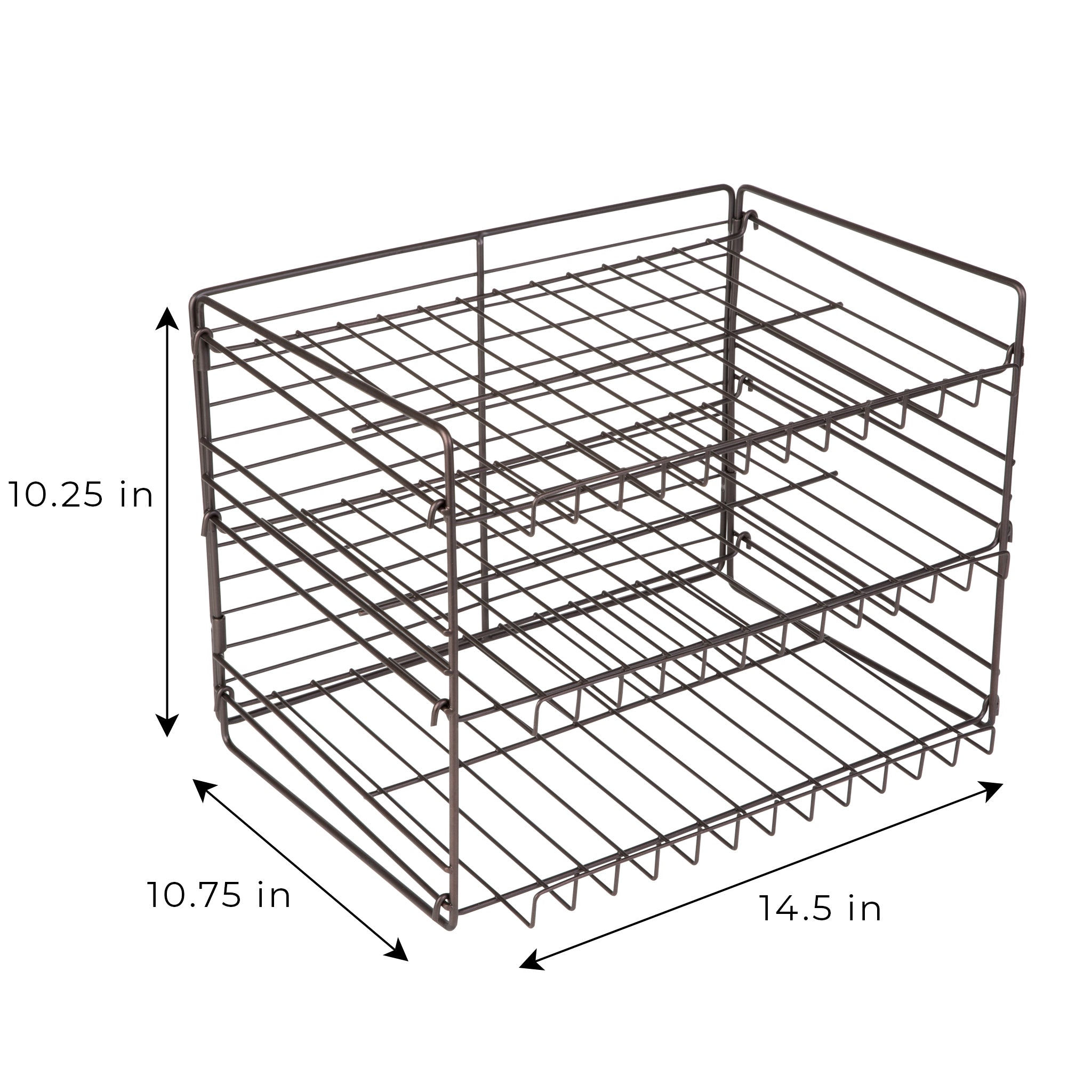 3-Tier Can Rack Organizer - White