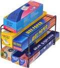 3-Tier Kitchen Foil Wrap Holder Organizer - Bronze