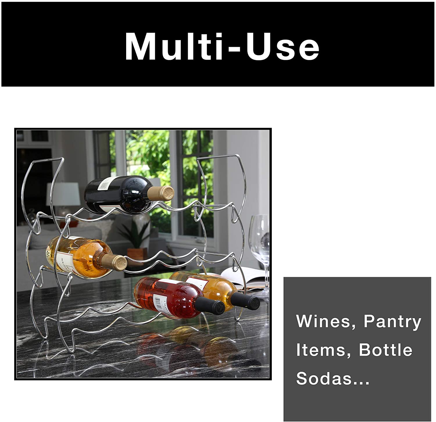 3-Tier Wine Rack
