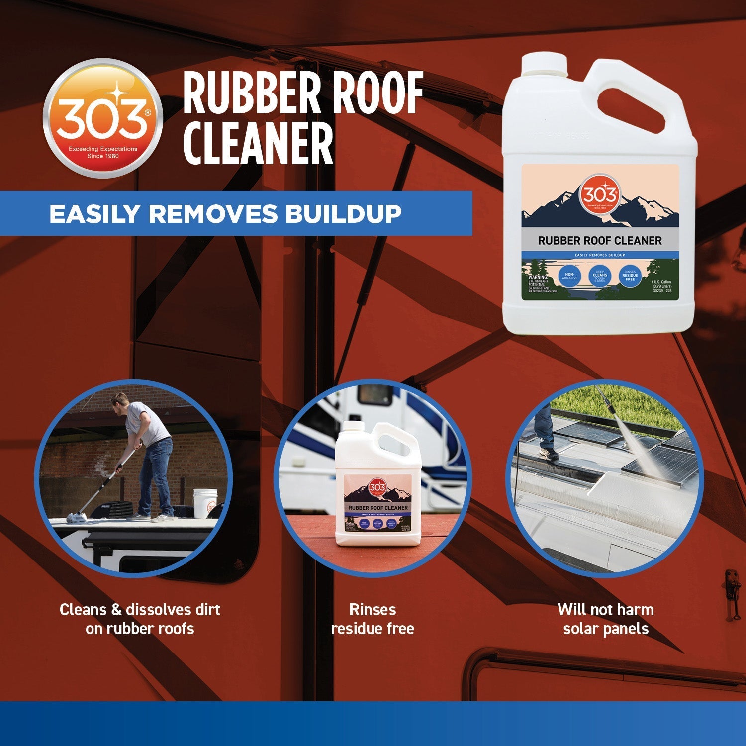 303 RV Rubber Roof Cleaner - 1 gal.