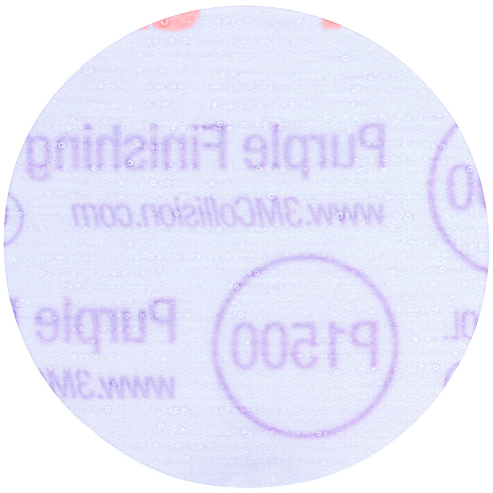 3M Purple Finishing Hookit Sanding Discs, 30367 - 3", 1500 grit (box of 50)