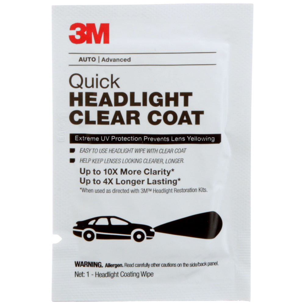 3M Quick Headlight Clear Coat Wipes, 32516 (40 pack)