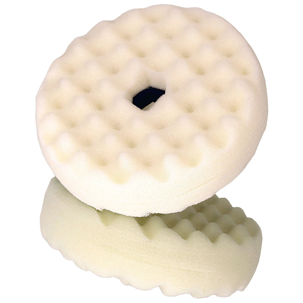 3M Perfect-It Foam Compounding Pad, 33284 - 6", Double Sided, Quick Connect, White